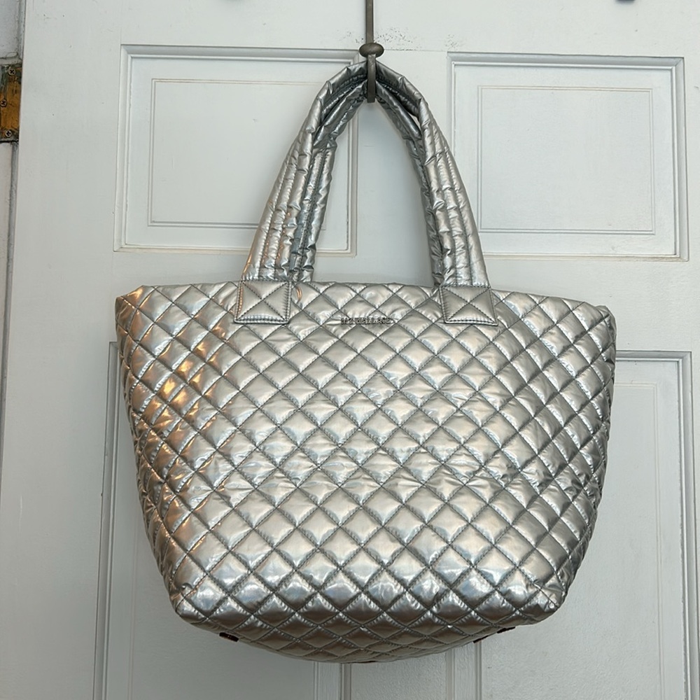 MZ Wallace Silver Hologram Medium Tote